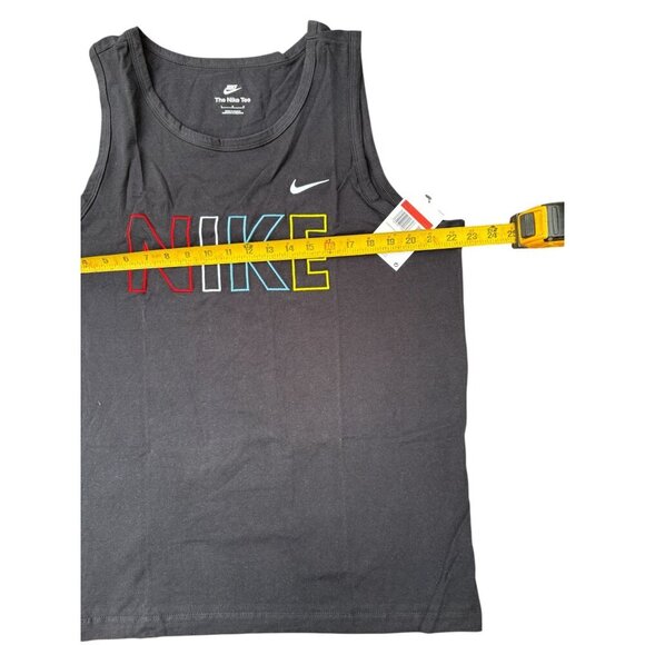 Nike Mens Black Tank Top With Multicolor Logo Print Size L - Picture 4 of 5